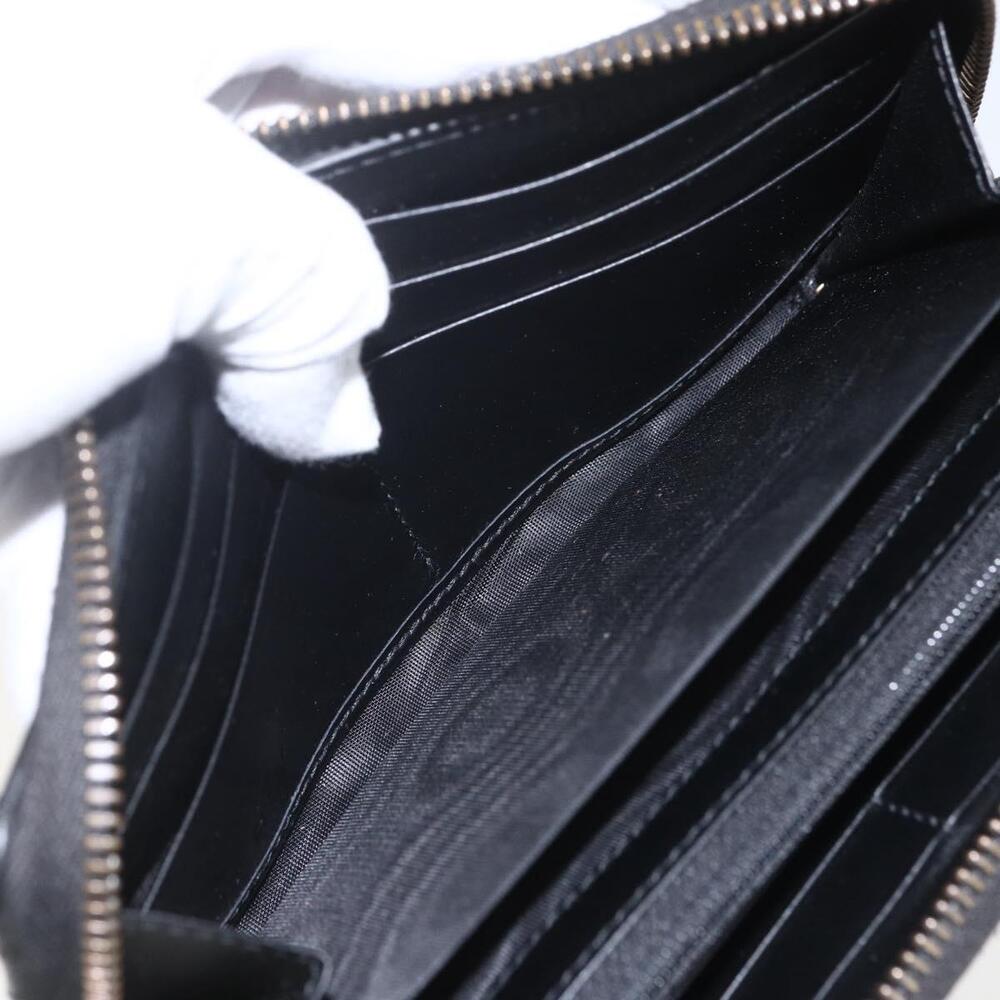 GUCCI GG Marmont Round Long Wallet Leather Black 443123 Auth am10264V - Picture 10 of 16